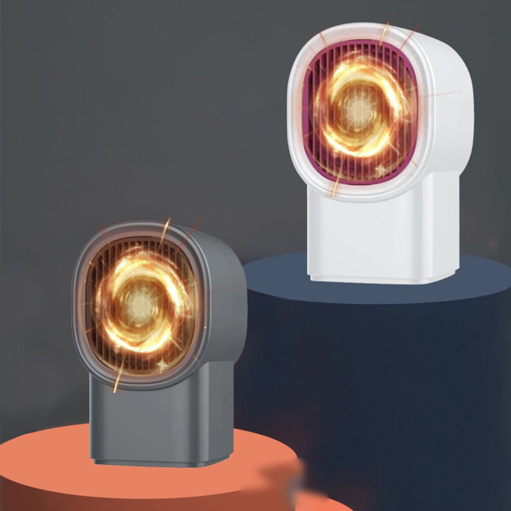Mini aquecedor de mesa portátil ventilador elétrico aquecido casa escritório aquecimento rápido inteligente sistema temperatura constante