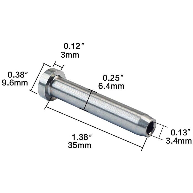 10 Uds. Stemball Swage stemage STEM Stud extremos muertos perno roscado emparejado con tensor de Cable para 1/8 pulgadas Kit de barandilla de Cable