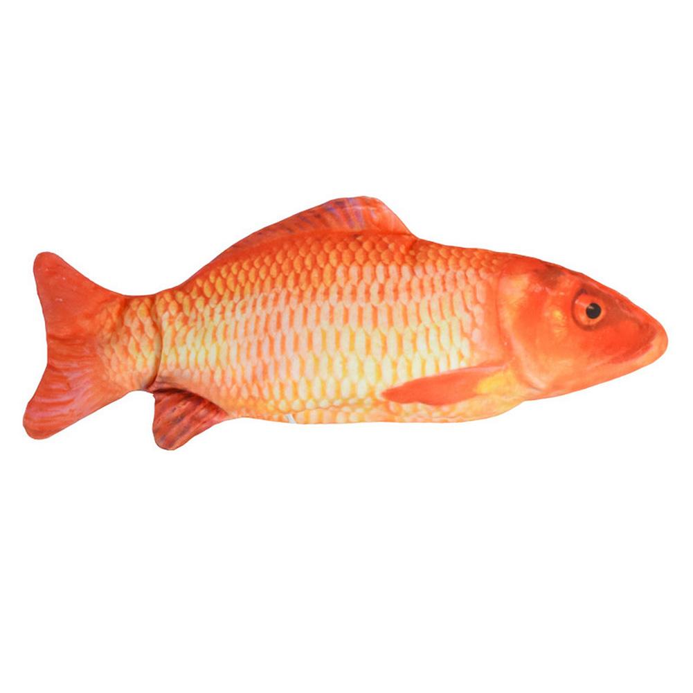 Electric Moving Fish Cat Realistic Plush Simulation Electric Wagging Fish Cat Toy Catnip Kicker Toys Funny Interactive Pets Pill: 14