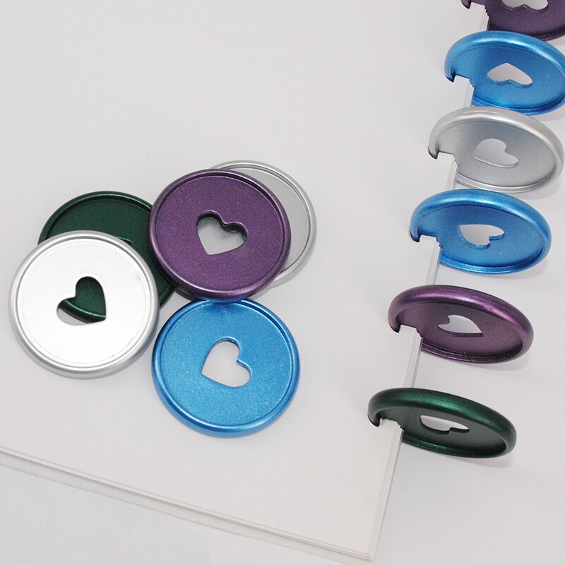 Discos de encuadernación con forma de seta para cuaderno, anillas Para encuadernar, hojas sueltas, suministros escolares, 35mm, 20 unidades