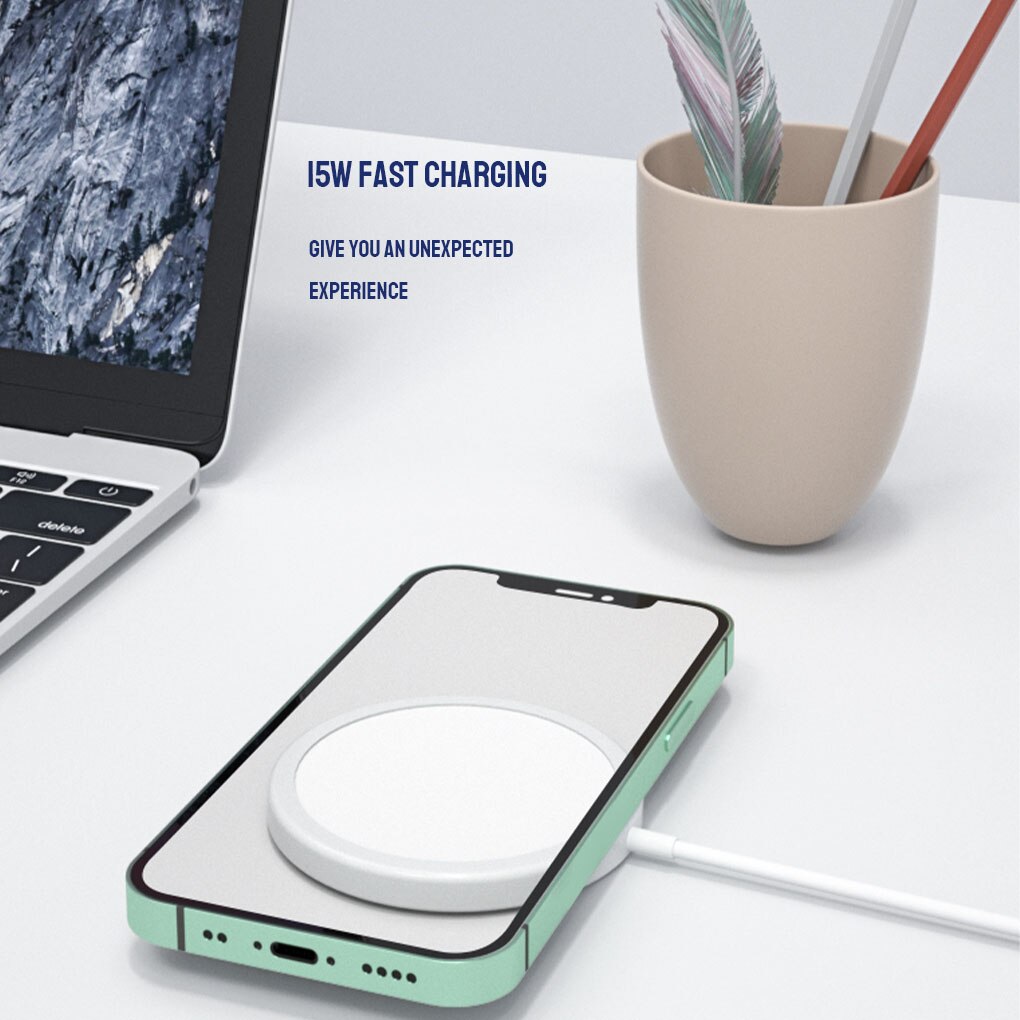 For iPhone 12 Pro Max Charger Magnetic Wireless Charger 15W Fast Charging Pad For Samsung Xiaomi Quick Wireless Charge