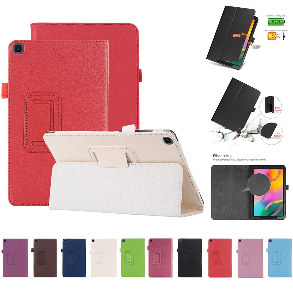 Capa para samsung galaxy tab um 8.0 2019 SM-T290 t295 suporte de couro do plutônio caso inteligente capa para samsung galaxy tab