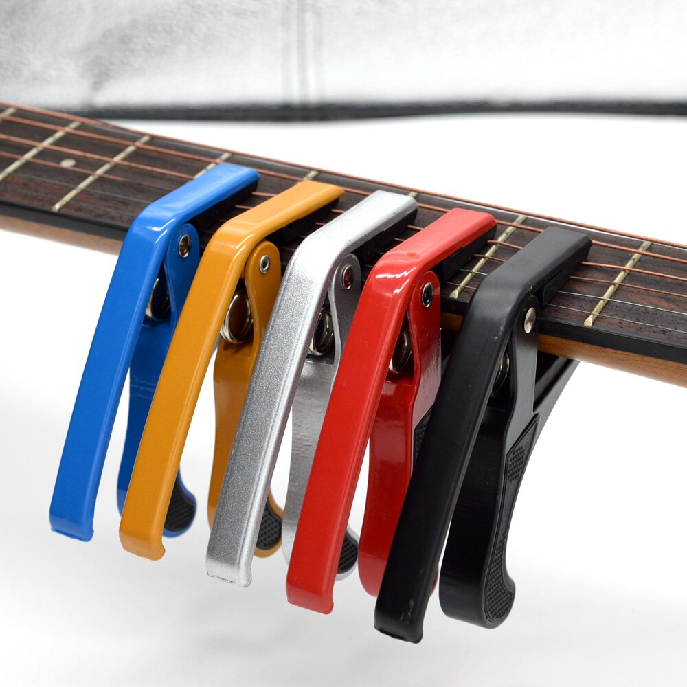 Universal Guitar Capo Aluminum Alloy Metal Folk Change Clamp Key Acoustic Classic Guitar Ukulele Accessories Trigger Capo