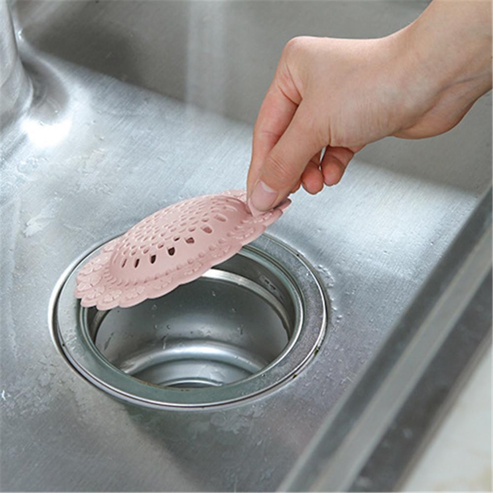 5PCS Kitchen Stainless Steel Sink Filter Bathtub Hair Catcher Stopper Shower Drain Hole Filter Trap Metal Sink Strainer Colander