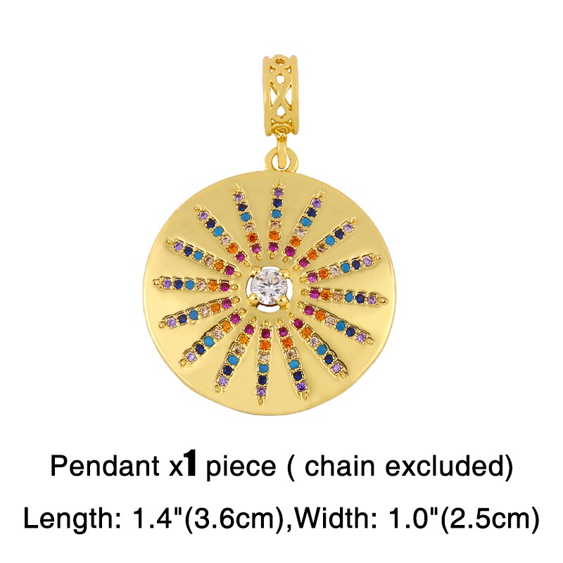 FLOLA Catena D'oro Evil Eye Collane Per Le Donne Collana Di Cristallo Del Cuore Pendenti Con Gemme E Perle CZ Zirconia FAI DA TE Pendenti E Ciondoli Gioielli Fatti A Mano nker38