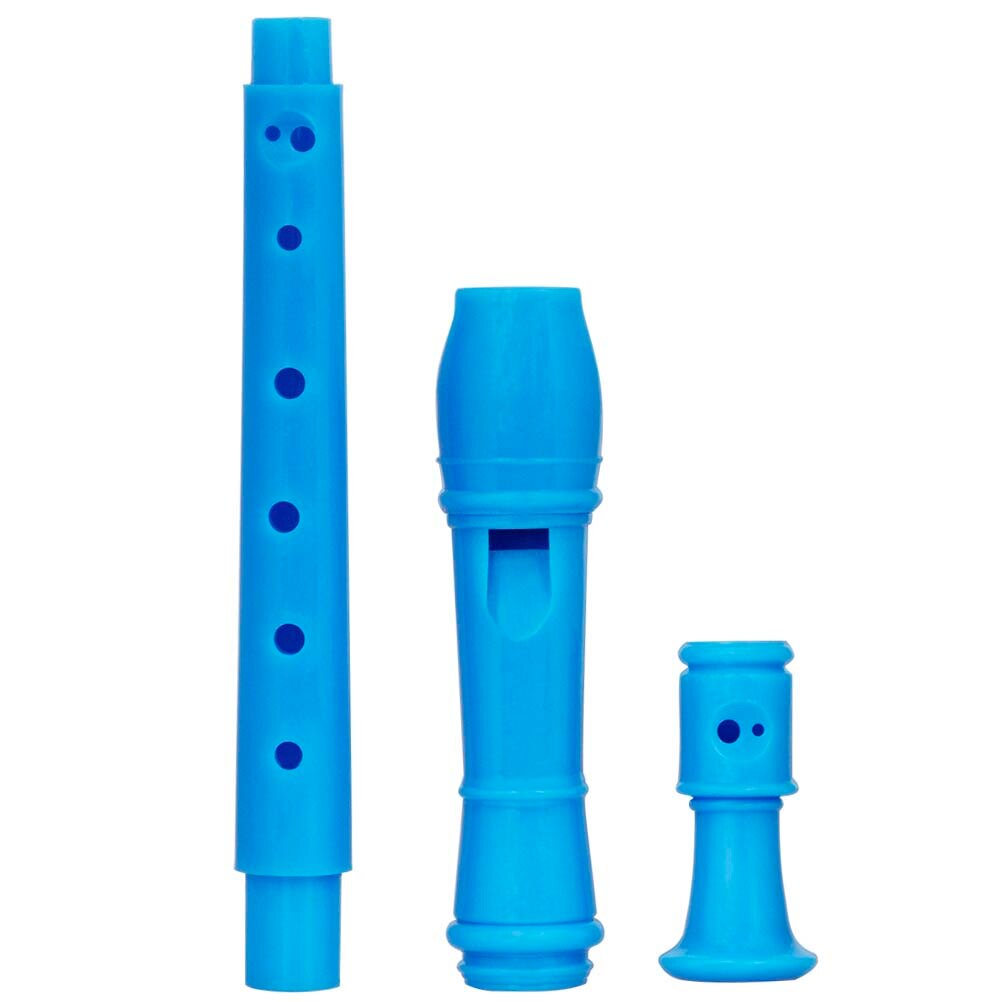 ABS Descant Recorder Fluit Beginner Niet giftig Kinderen Muziek Wind Instrumenten (Blauw & Roze)