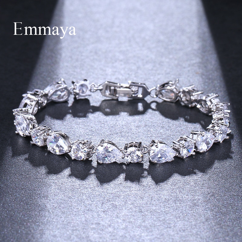 Emmaya Luxe AAA Zircon Elements 3 Kleuren Oostenrijkse Kristal Armbanden Mode-sieraden Voor Vrouwen Liefde Party