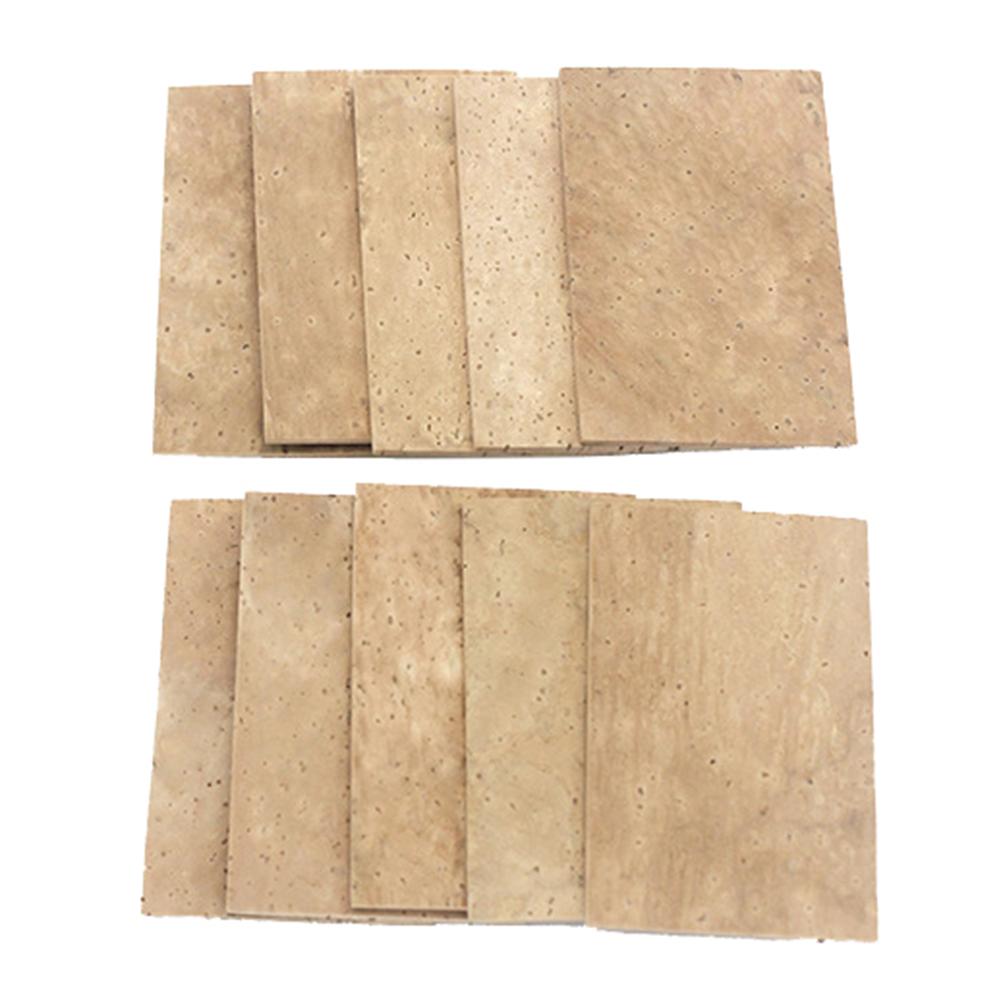 10Pcs Natural Sax Saxophone Neck Cork Sheet Mat Musical Instrument Accessories