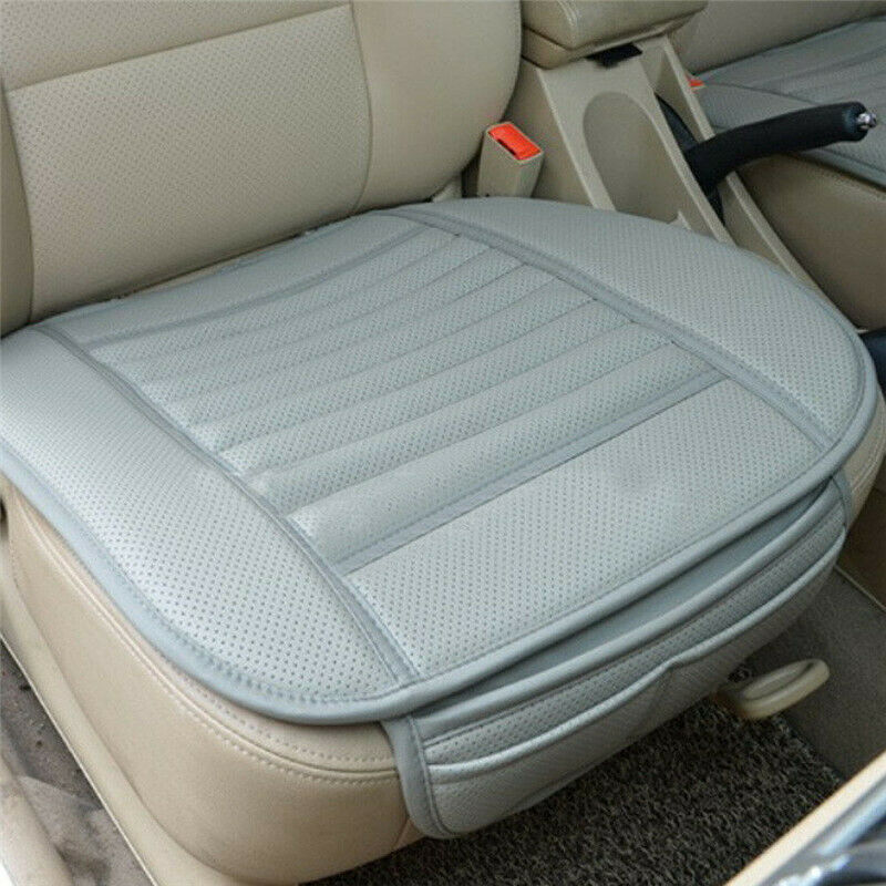 Universal Auto asiento delantero del coche cojín Protector almohadilla alfombra de conductor cubierta Interior invierno asientos calientes Accesorios: Gris