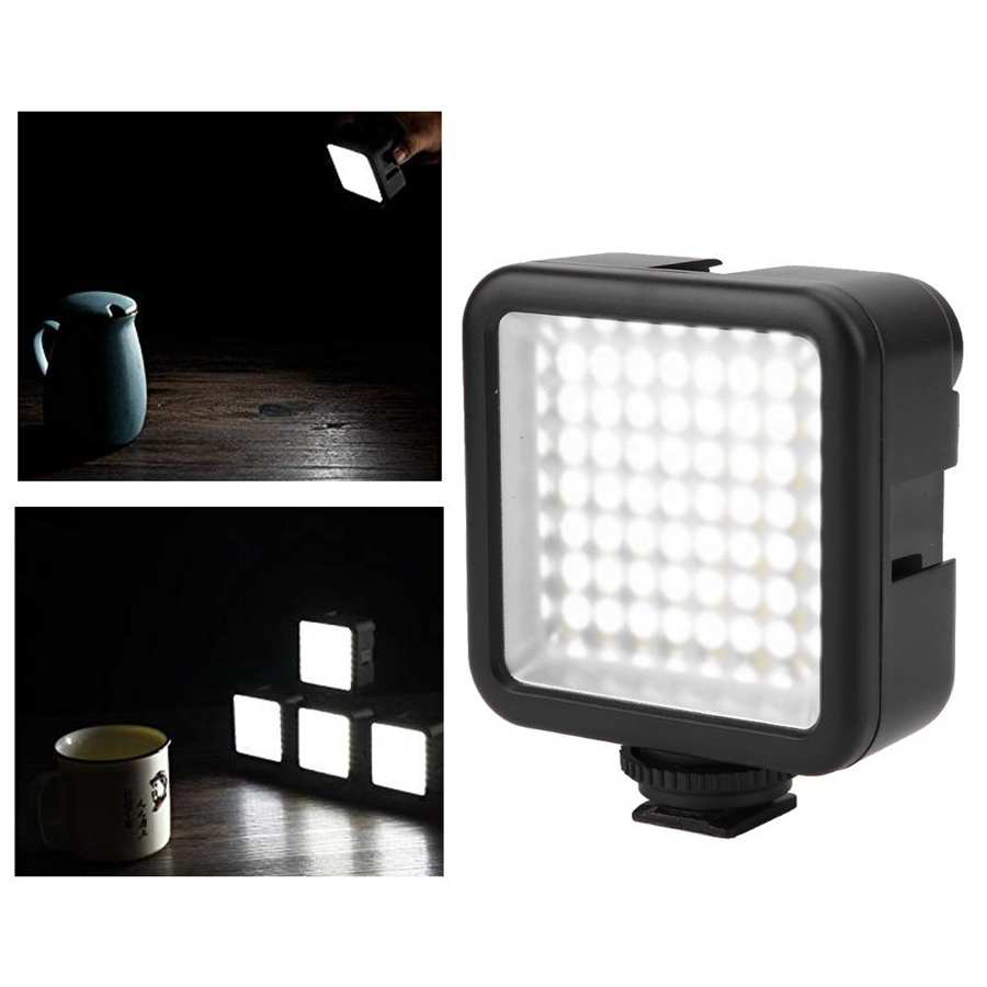 49 LED On Camera Panel Light Portable Dimmable Video Light for Photography Lighting