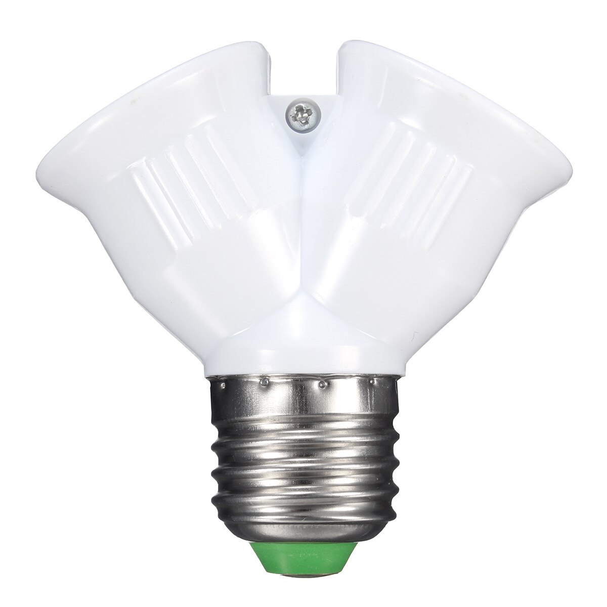 Lampe base  e27 to e27 dobbelt fatning lampe base holder converter splitter adapter til led lys pære 1a 220v
