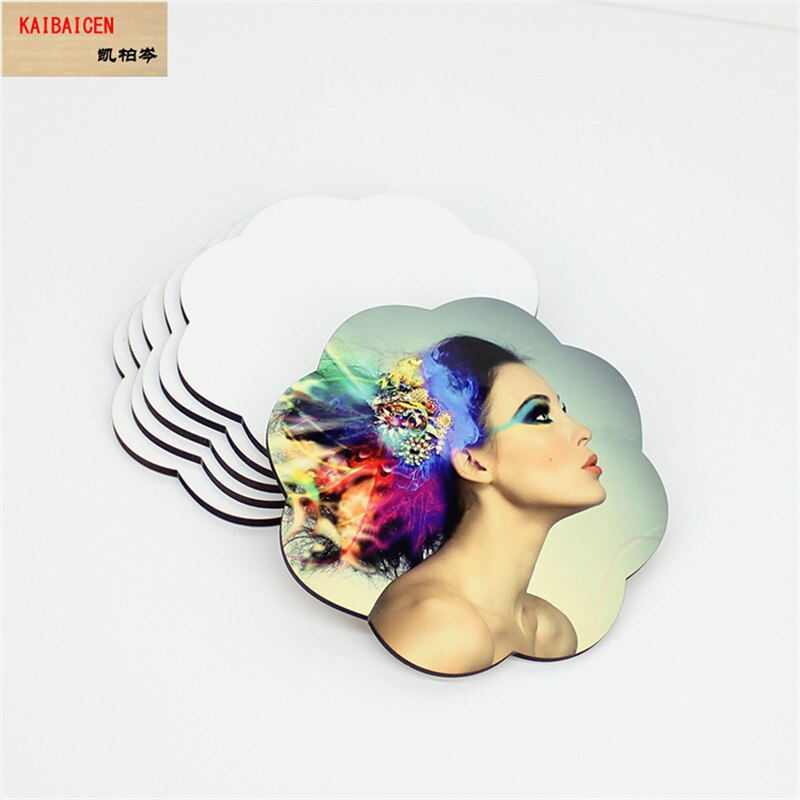 15 Stks/partij Diy Sublimatie Blank Mdf Houten Coaster Keuken Accessoires Mat Cup Bar Mok Drink Pads Captain Coaster: 8DM-009-D105X105X4mm