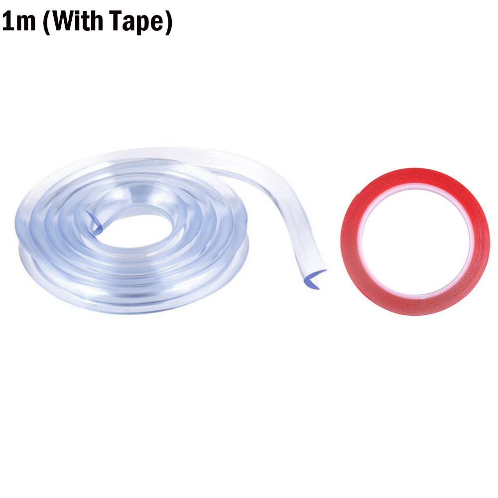 Desk Edge Guard Strip Table Corner Protector Transparent Kids Child Collision Cushion Foam Bumper With Tape For Baby Safety: 01