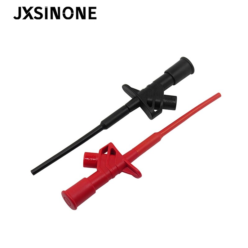 JXSINONE P5004 2PCS Insulated Quick Test Hook Clip High Voltage Flexible Testing Probe