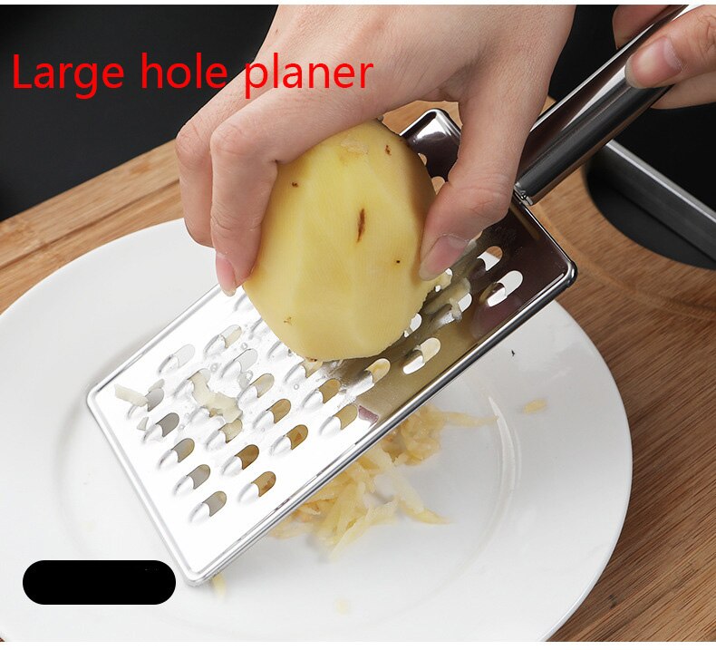 Krajalnica robić warzyw ze stali nierdzewnej drobna tarka robić ziemniaków tarka robić rozdrabniania płaska ręczna tarka robić sera robić kuchni: duży hole planer