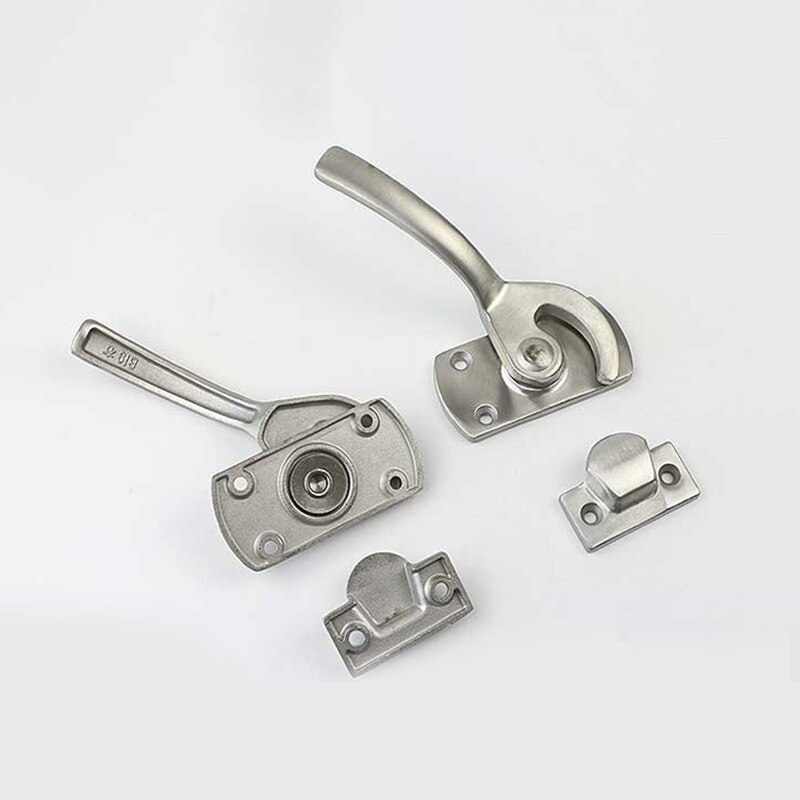 Roestvrij staal stalen oven deurslot kast afdichting handvat afdichting drukken handvat schilderen mechanisch plat drukslot