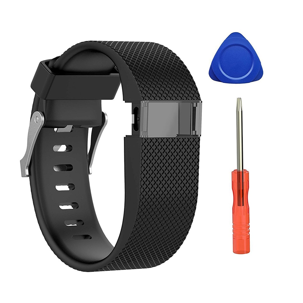 For Fitbit Charge HR Replacement Watch Strap Silicone Watchband for Fitbit Charge HR Activity Tracker Metal Buckle Wrist Band