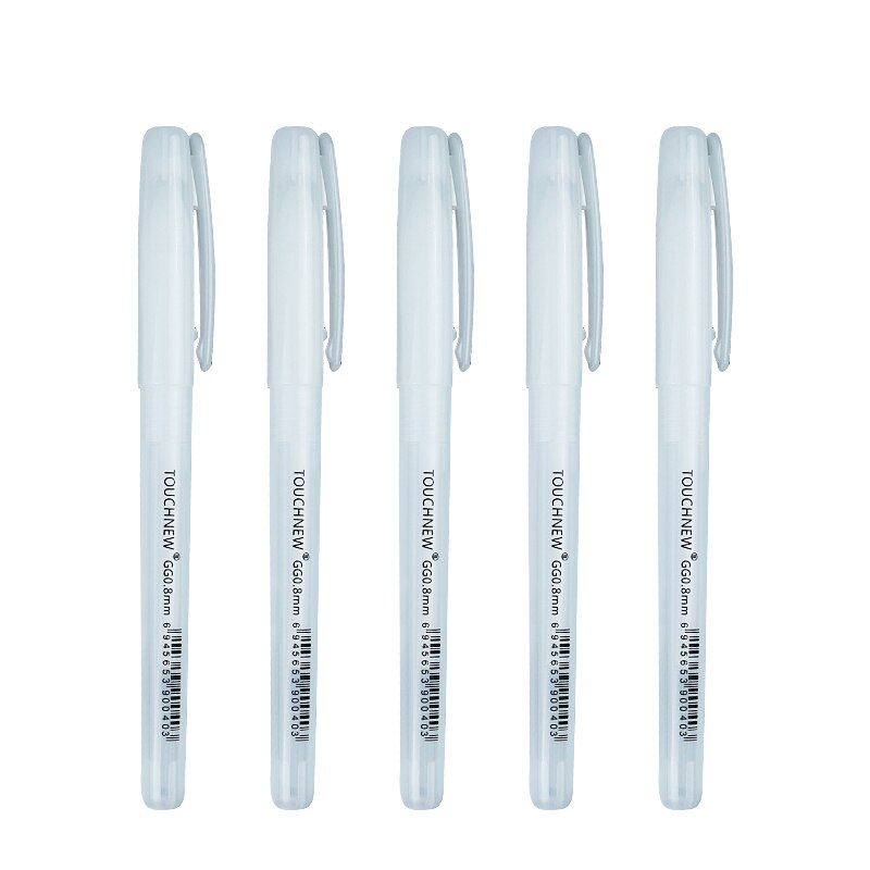 10 PCS fine piont white gel pens for artists, fine tip sketching pens drawing illustration, 10-pack
