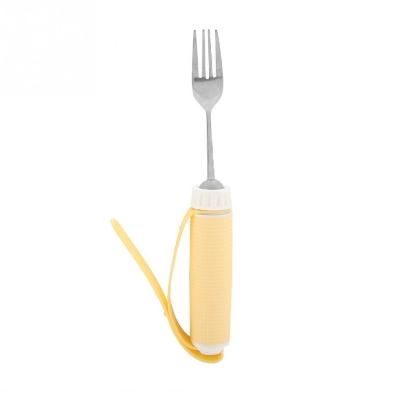 Convenient Disabled Patient Arthritis Elder Utensil Removable Flexible Rotating Eating Tablewares Disabled Fork