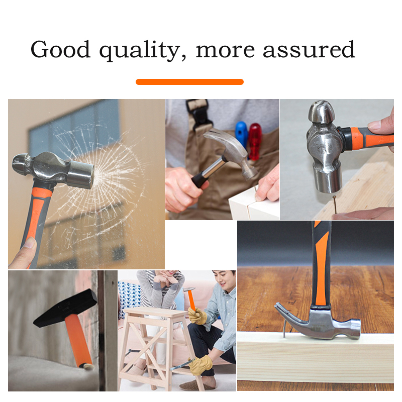 Hammer claw hammer one fitter's hammer multi-function hammer hammer round head small nail hammer woodworking tools household fla