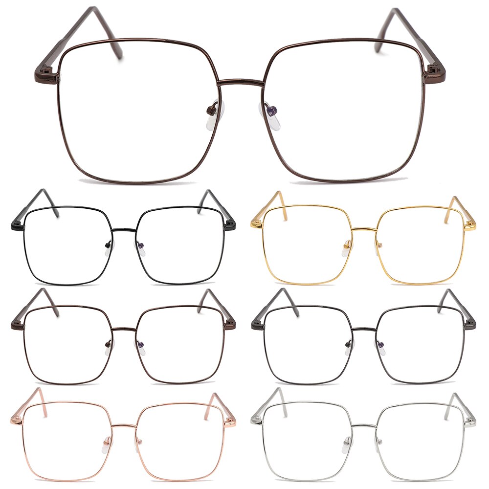 1 PC Anti Blue Ray Glasses Metal Frame Computer Glasses Women Eyewear Comfort Resin Lens Optical Spectacle Frames