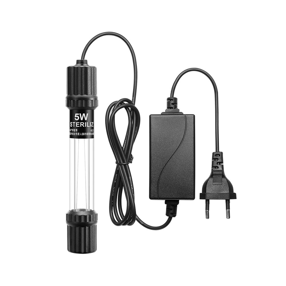 Aquarium Fish Tank UV Lamp Submersible UV Sterilizing Lamps UV Algae Removal Tube Lights Water Clean Green Algae Clear Light