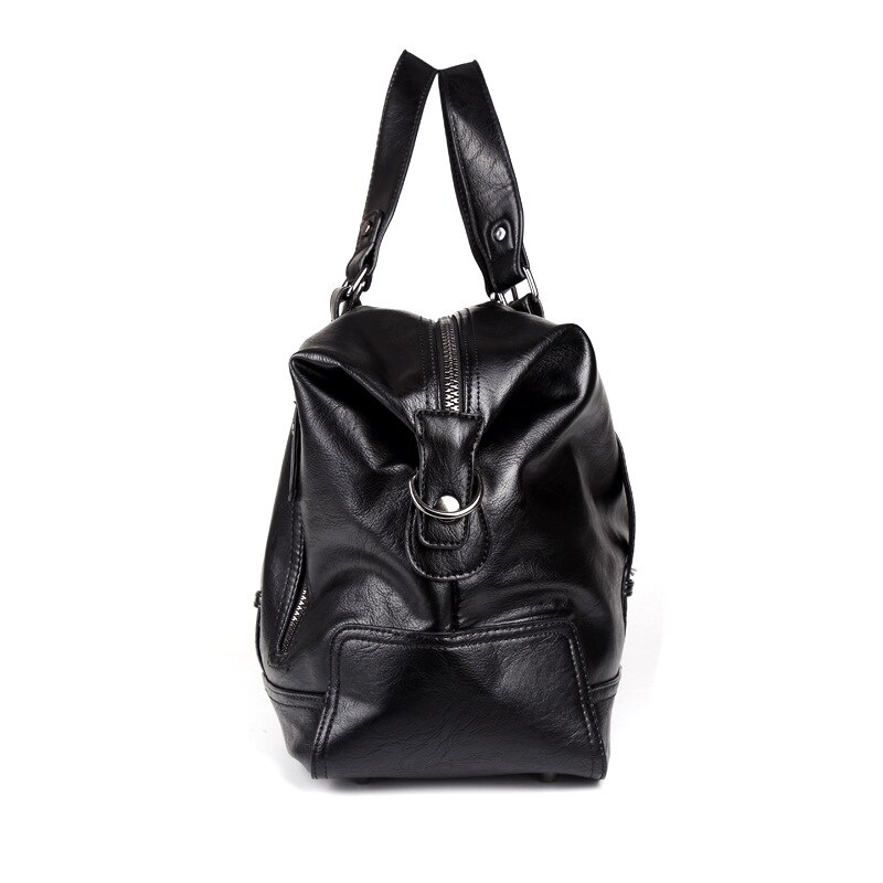 Bolsos de viaje para hombre, Maleta impermeable de equipaje, bolso de lona de gran capacidad, informal, de cuero de alta capacidad, novedad de