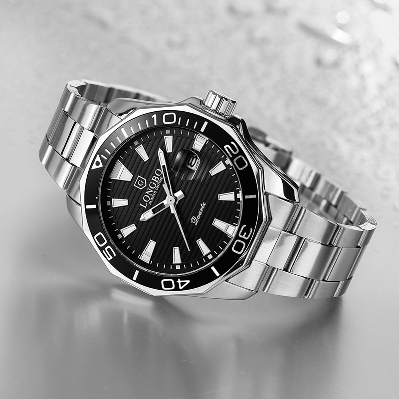 LONGBO Quarz Uhren Männer Beliebte Sport Armbanduhren Geschäft Edelstahl Wasserdichte Uhr Relogio Masculino