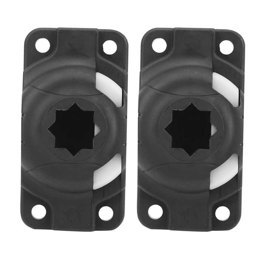 2 PCS ABS Kayak Rod Mount Base Kayak Rod Holders Boat Rod Mount Base Kayak Rod Mounting Inflatable Boat Rowing Canoe Accessory