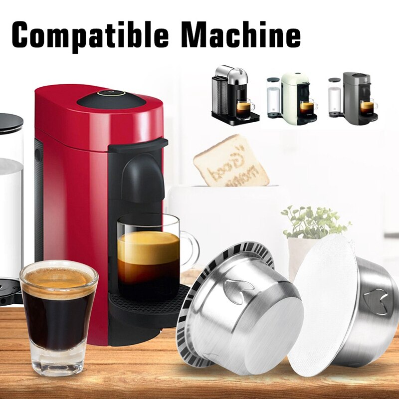 Nespresso Rvs Hervulbare Capsulas Druppelaar De Ca... - Vicedeal
