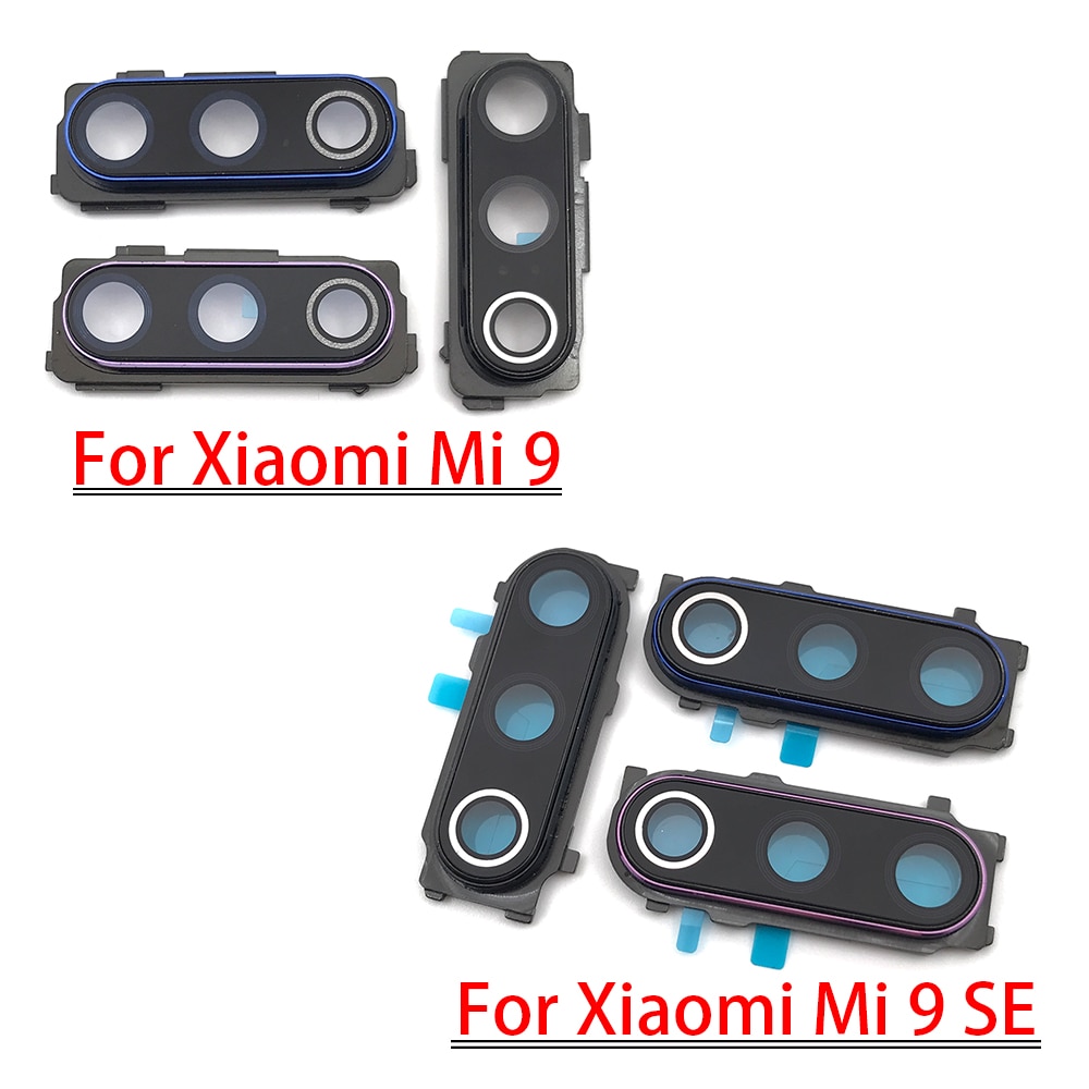 Nieuw Voor Xiaomi Mi9 Mi 9 Se Back Rear Camera Glas Lens Met Frame Houder Cover Vervangende Onderdelen