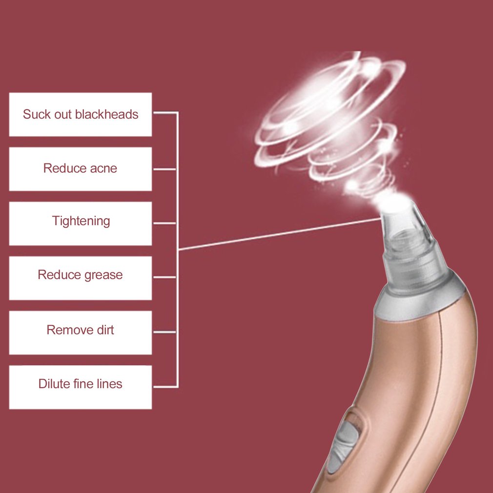 Vacuum Blackhead Remover Electric Facial Vacuum Pore Cleaner Spot Acne Removal Vacuum Suction Extraction Face skin care tool