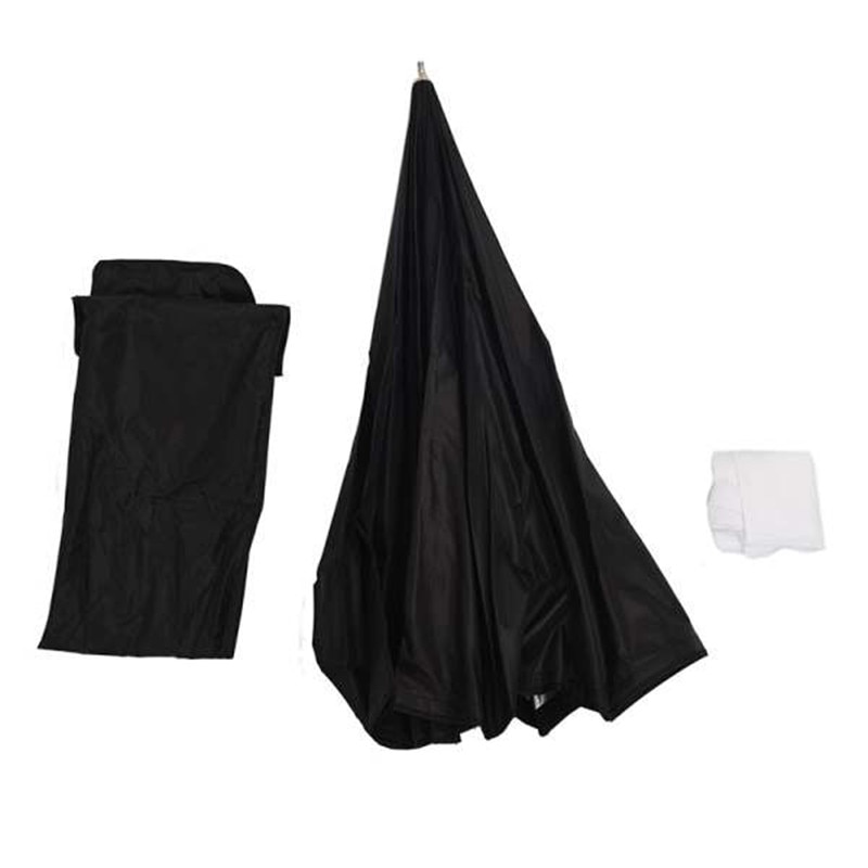 80cm/31,5 in Octagon Regenschirm Softbox Reflektor Diffusor mit Carbon Faser Halterung für Speedlite-blitzlicht Silber Schwarz