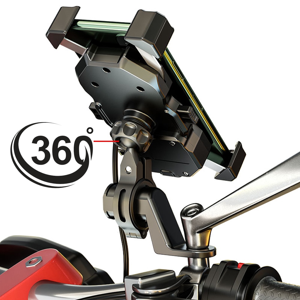 Motorrad lenker praktisch Halfter drahtlose ladegerät USB Ladung motorrad Für iphone motorrad praktisch Halfter Tablette