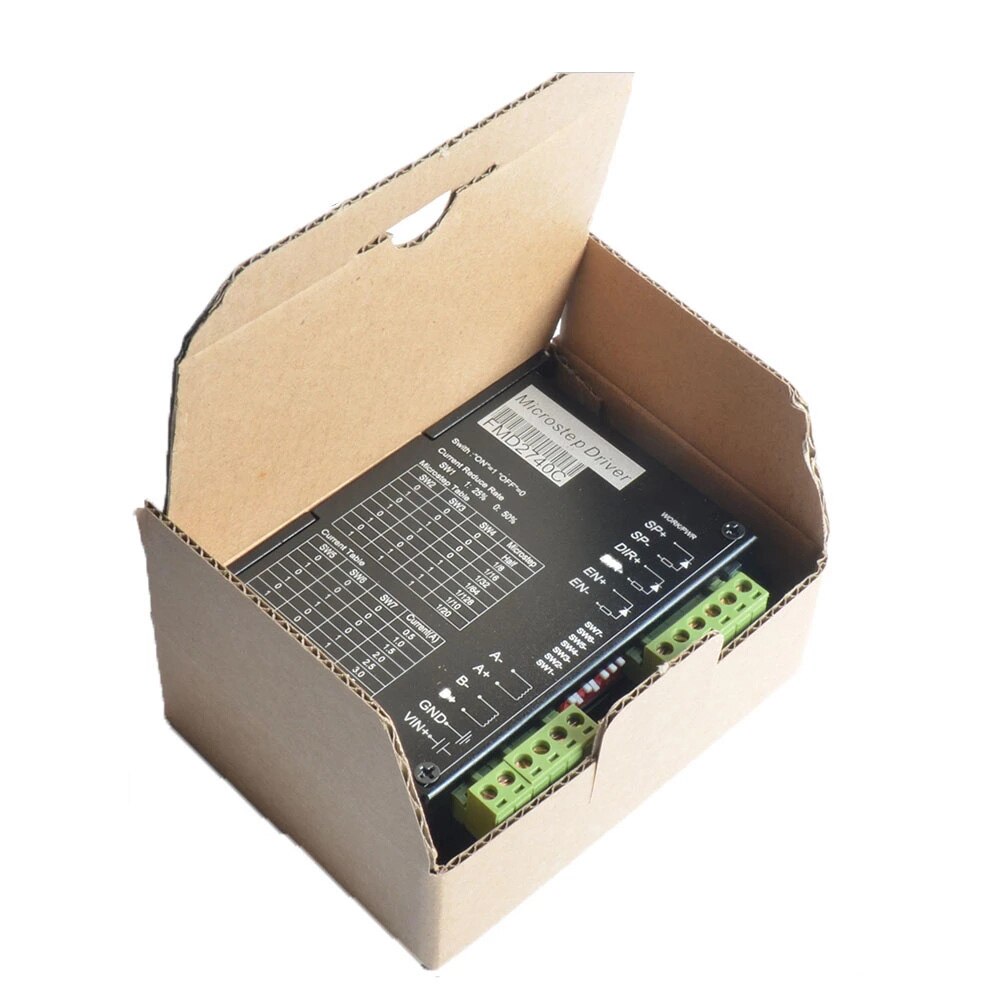 Stepper Motor Driver FMD2740C CNC 2 Phase Stepper Motor Driver 50VDC 4A 128 Microstep for NEMA 17/23 Stepper motor