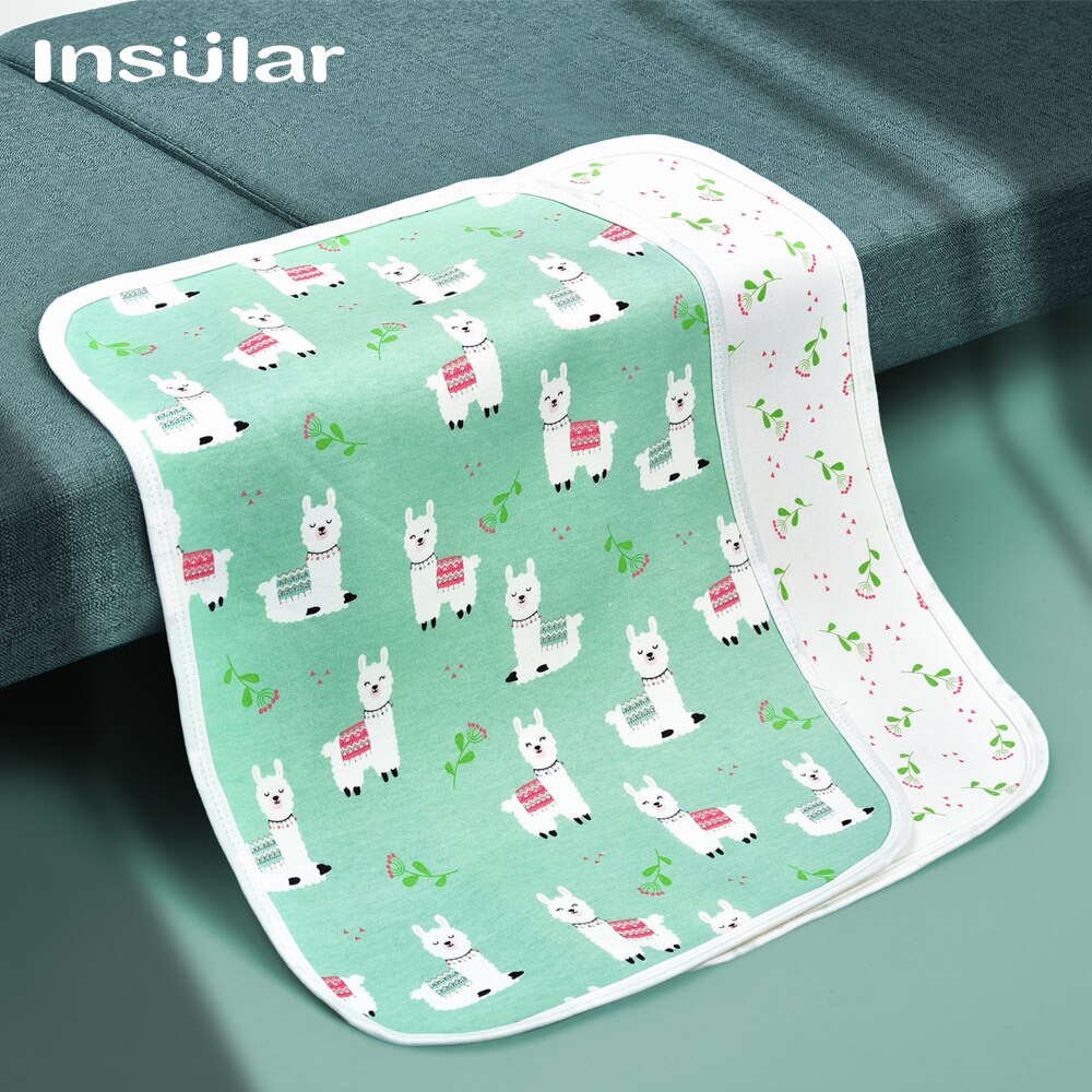 30x45 bébé Diper matelas à langer Portable nourrissons -né pliable imperméable couche réutilisable coton tissu période menstruelle tampons