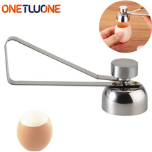 Æggetopper, rustfrit stål æggeskal kiks åbner værktøj til blødt hårdkogt æg, æg breaker værktøj køkkenværktøj