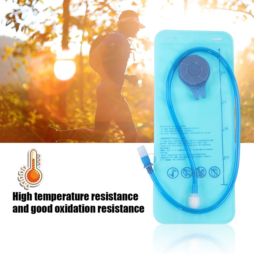 2L Large Capacity Portable Water Bag Outdoor Sports Travel Cycling EVA Water Bladder Outdoor Sports Accessories