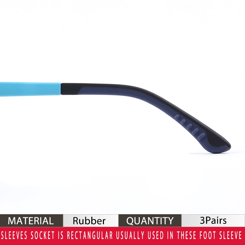 Color_max 3Paris occhiali coprigambe occhiali manica sportiva antiscivolo per uomo e donna: Blue Black