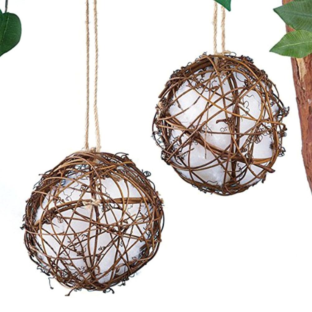 Hummingbird Nesting House Birds Hand-woven Rattan Globe Bird Parrot House with Cotton Eco-friendly Cage Bird House Woven