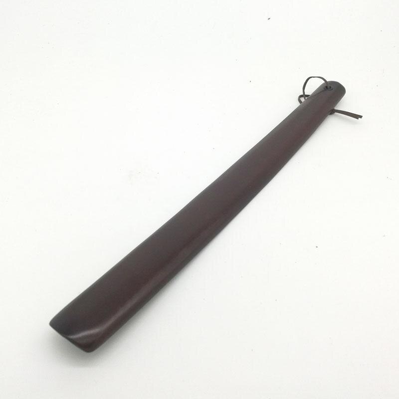 Honeycherry lang skaft skohorn træ skohorn log træ sko at bære sko bøjer ikke 38cm: Brun