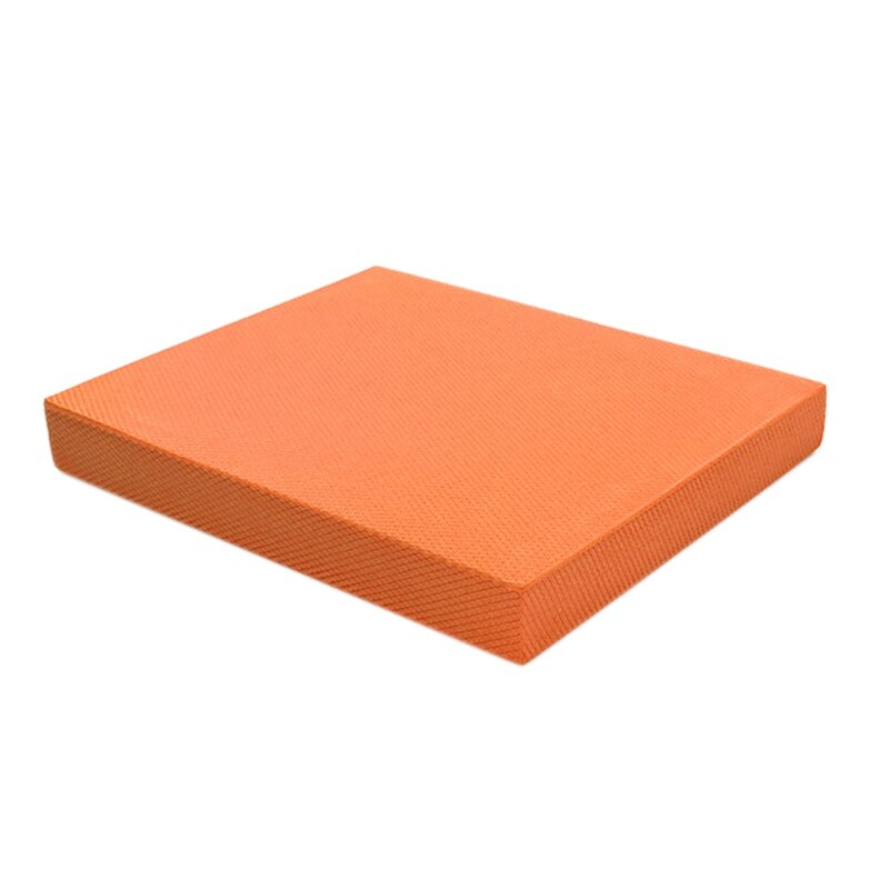 Dicke tpe-balancematte mit flacher unterstützung für knöchelrehabilitation und -training, geeignet für yoga, fitness und gleichgewichtstraining: Orange