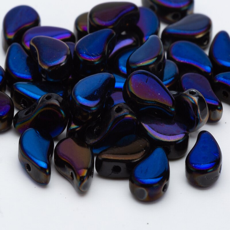 Taidian ny 8*5mm glas perlespd med hul ikke falmet perlearbejde gør-det-selv til indfødte håndlavede smykker laver 5 gram ca. 15 stk.