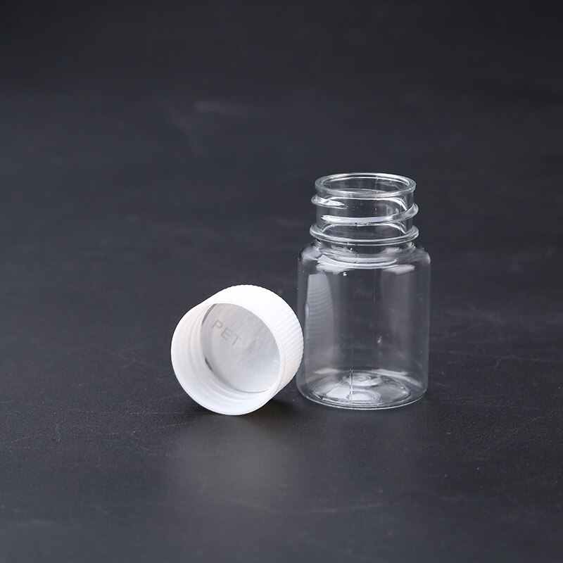 10Pcs 15Ml Draagbare Clear Plastic Flessen Kleine Flacon Vloeistof, Effen Flacon Verpakking Fles Kleine Geneeskunde Fles