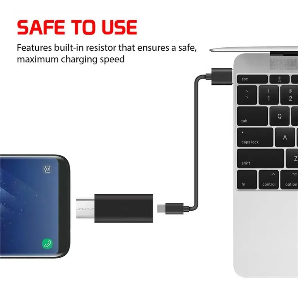 Typ-C-Adapter, USB-C auf Micro-USB-Kabel, Legierung, Micro-USB-Stecker auf Typ-C-Buchse, Adapter, Konverter-Anschluss für Telefon, Tablet
