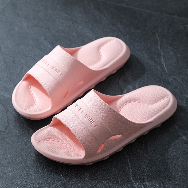 Pantoufles de Massage femme Couple maison intérieure antidérapante fond souple salle de bain bain en plastique EVA pantoufle mâle maison pantoufles hommes chaussures: Rose / 40-41