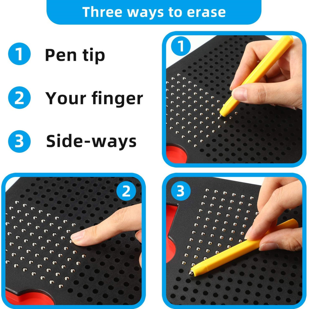 Magnetisch bal tekenbord met pen, kinderen leren tekenen, schetsblok, tablet, educatief speelgoed voor kinderen, notitieboek voor volwassenen