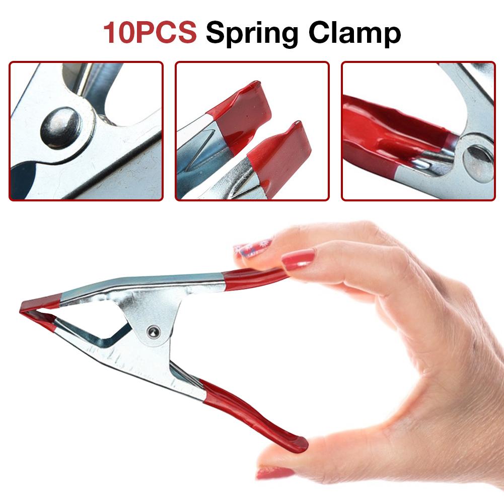 10 Pcs Lente Klem Zware Metalen Clip 4 Inch/6 Inch Met Pvc Gecoat Tips Handvat
