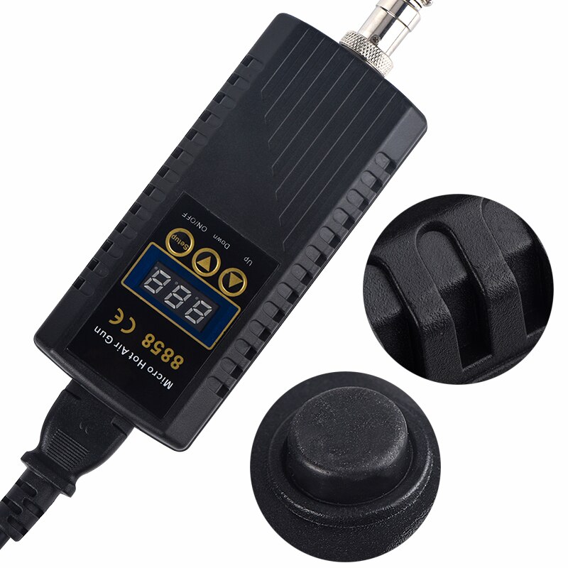 Jcd 700W Micro Heteluchtpistool Rework Solderen Station Lcd Digitale Heat Gun Föhn Voor Solderen 8858 Lassen reparatie Tools