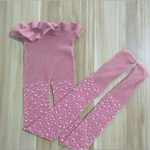 Kids Baby Meisje Strass Netkousen Kinderen Meisje Mesh Panty Pailletten Pearl Hollow Out Panty Meisje Kousen: B